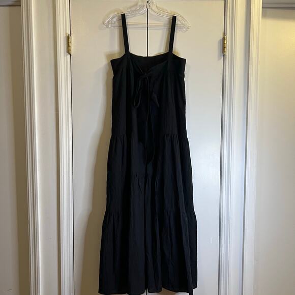 Jenni Kayne maxi summer black sleeveless dress cotton size S - Picture 4 of 5